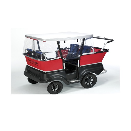 [112201] Regenschutz E-Turtle Kinderbus für 4 Kinder
