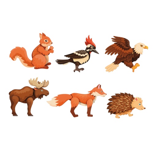 [104320] Magnetpuzzle Wald