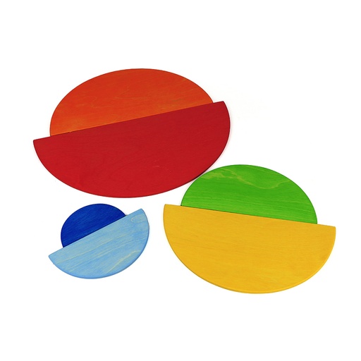 [W103431] Regenbogenplatten - 6 Teile