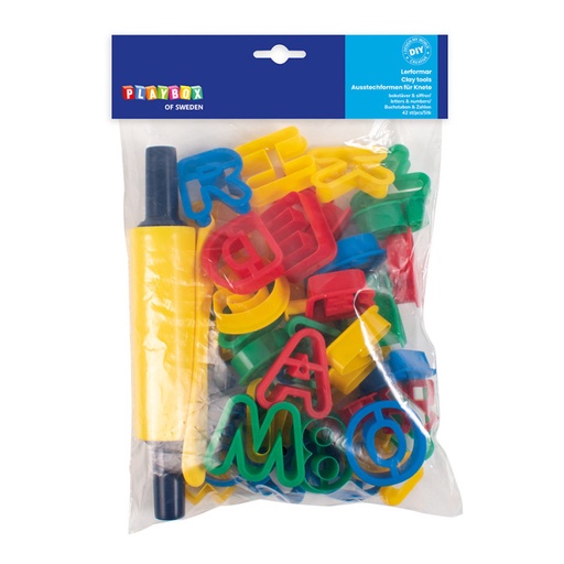 [W113299] Ausstechformen für Knete - Buchstaben und Zahlen