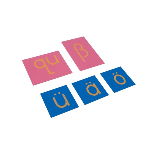 [W104405] Sandpapierkleinbuchstaben - Ergänzungssatz (deutsche Sprache)