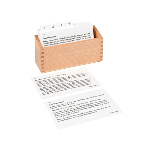 [W104432] Kasten mit Aufgabenkarten für das Tellurium