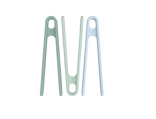 [106259] Silikon Pinzetten - 3er Set - grün/blau