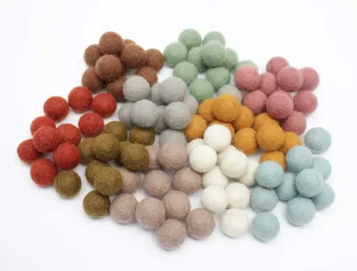 [103549] Earth - Filzkugeln Erdfarben