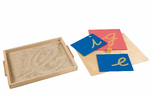 [104051W] Kasten mit Sand für Schreibübungen