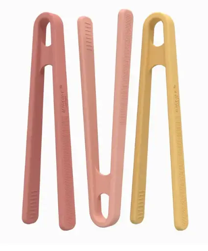 [W106312] Silikon Pinzetten - 3er Set - rot/gelb