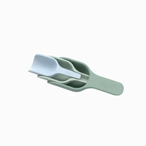 [W106313]  Silikon Schaufeln- 3er Set - grün/blau