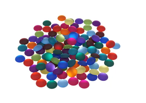 [103571] Glitzersteine Transparent - Matt