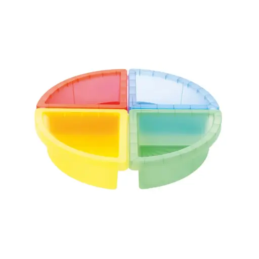[106349] Sensorik Trennschalen 4er Set bunt