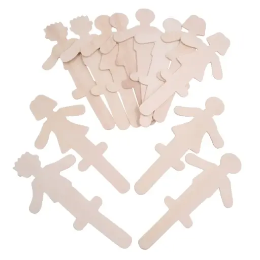 [113413] Bastelstäbchen - Figuren 12er Set